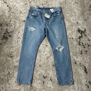 Levi’s 501 Skinny High Rise Distressed Denim Jeans Size 31X28 NWT